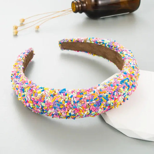Beaded Headband - Candy Crush