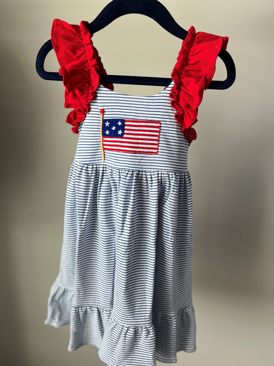 Squiggles American Flag Dress