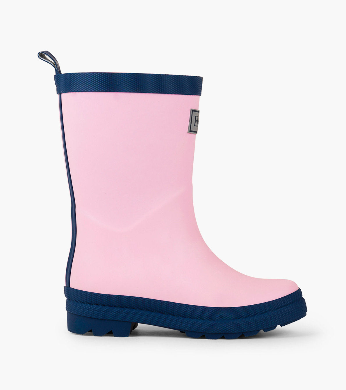 Hatley Pink & Navy Matte Rain Boots w/Matching Socks