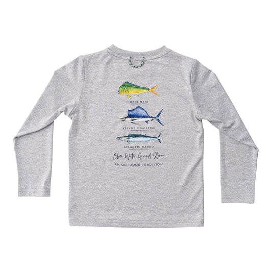 Prodoh Long Sleeve Pro Performance Fishing Tee - Heather Gray