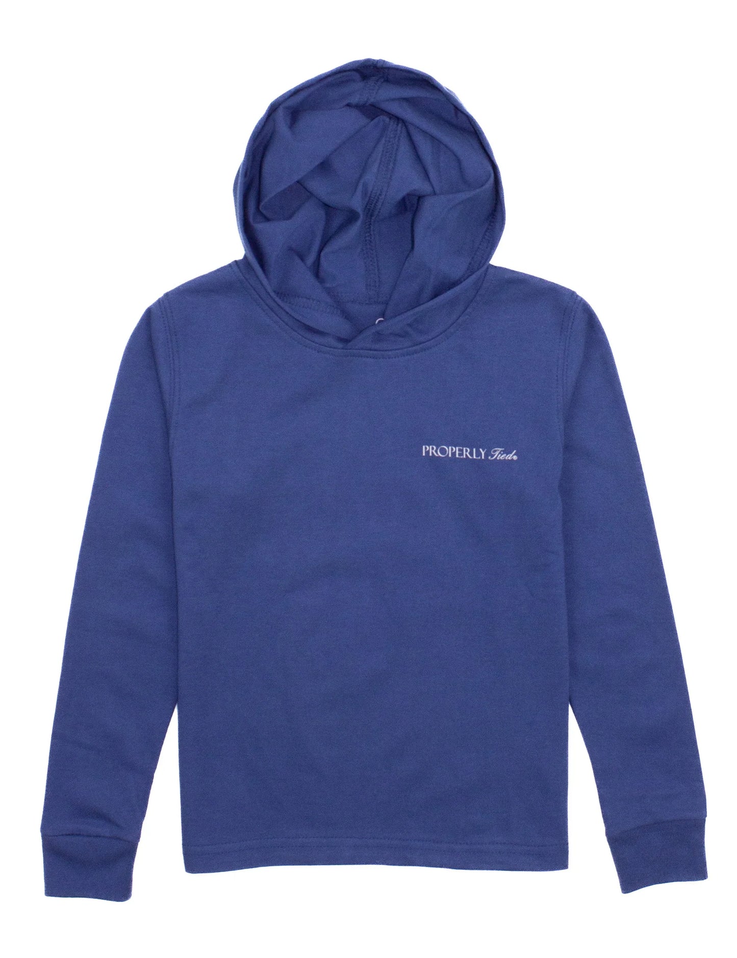 Properly Tied Boys Lake Hoodie - River Blue