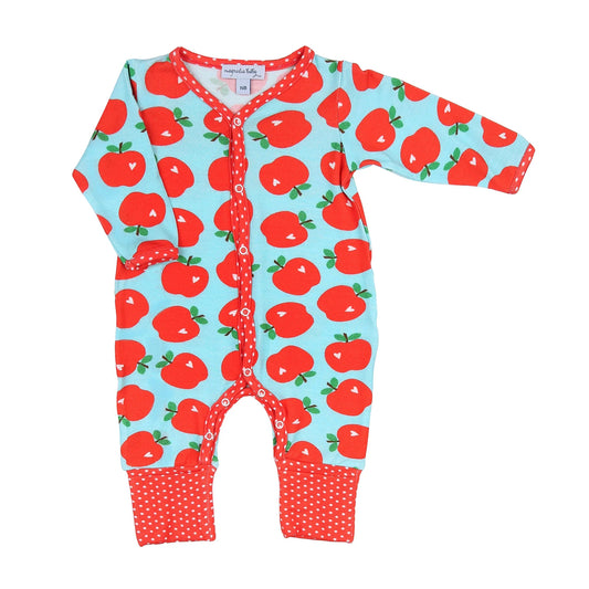 Magnolia Baby Apples Galore Zipper Pajamas