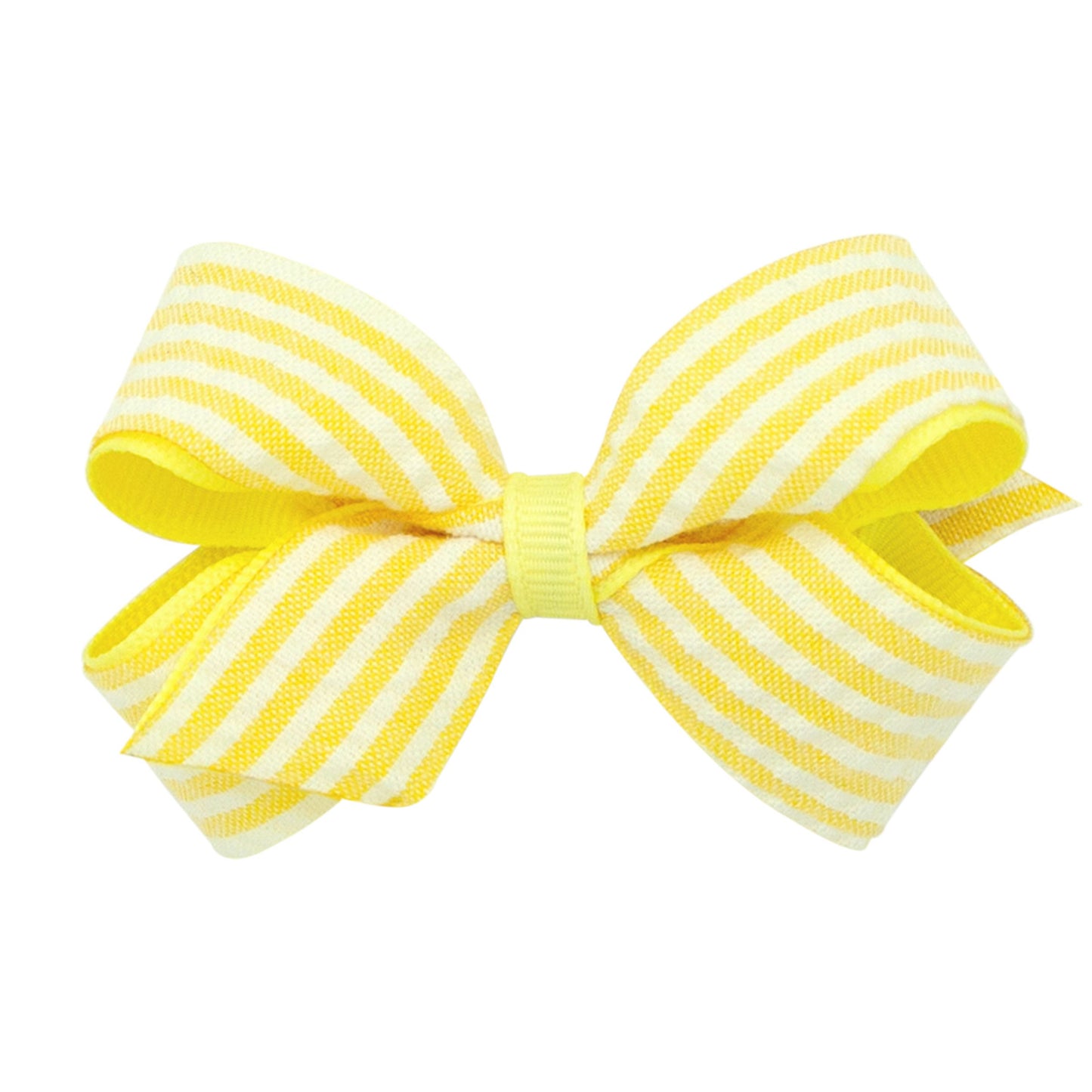 Wee Ones Medium Seersucker Fabric Bow