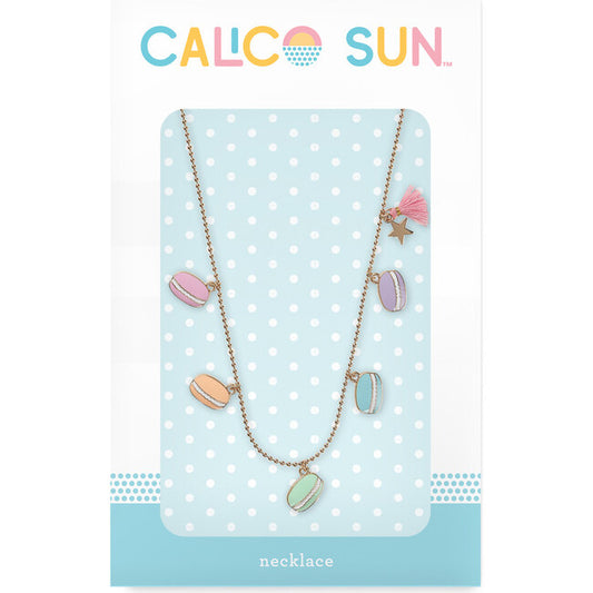 Calico Sun Macaron Necklance