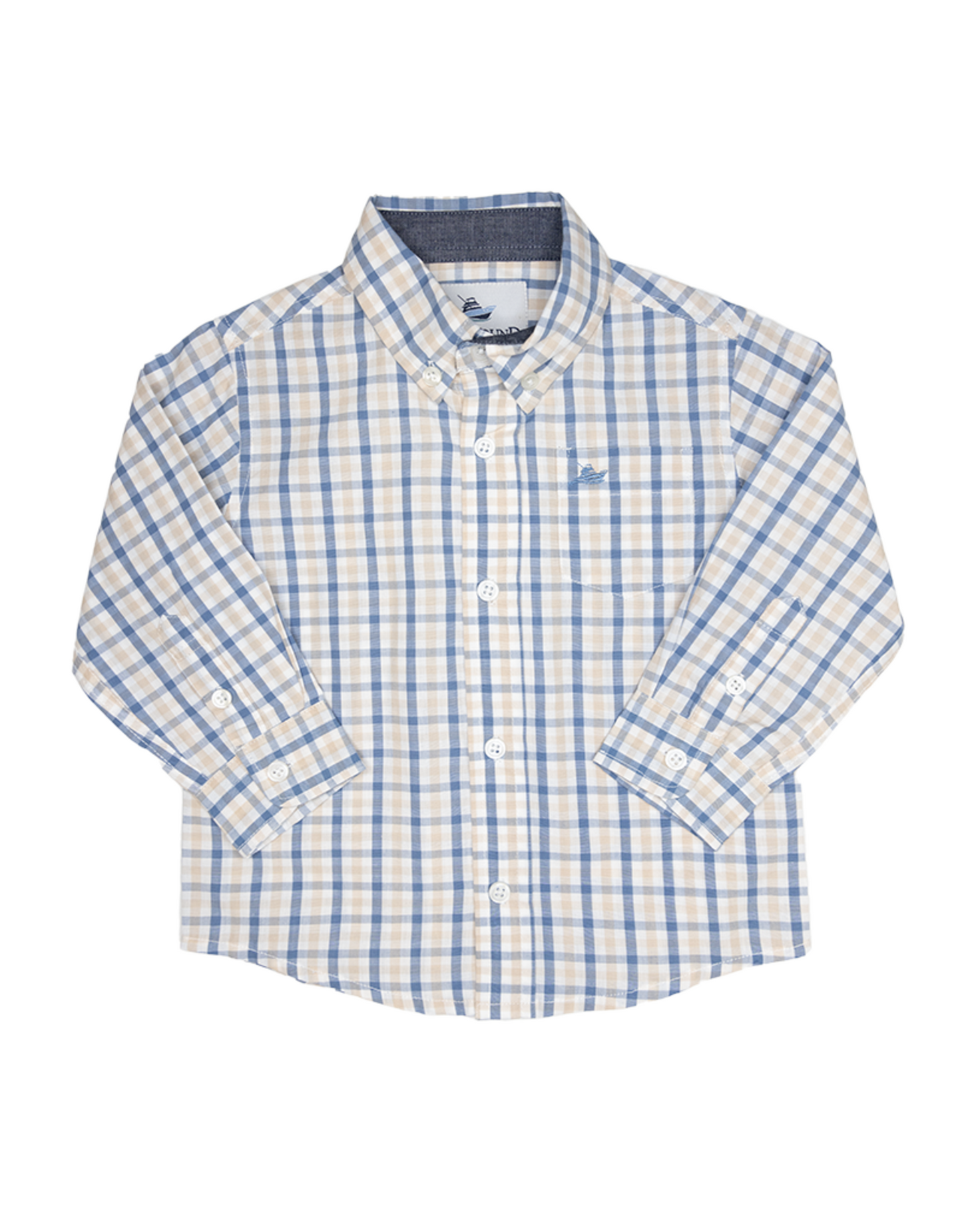 SouthBound Dress Shirt - Blue/Khaki