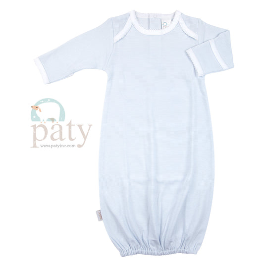Paty Pima Shoulder Gown - Light Blue