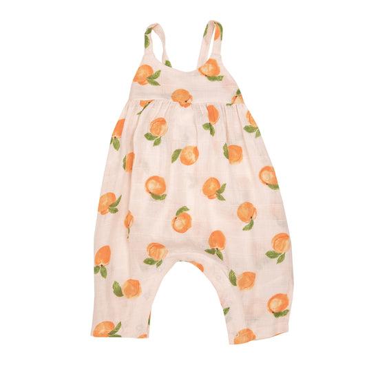 Angel Dear Peaches Tie Back Romper