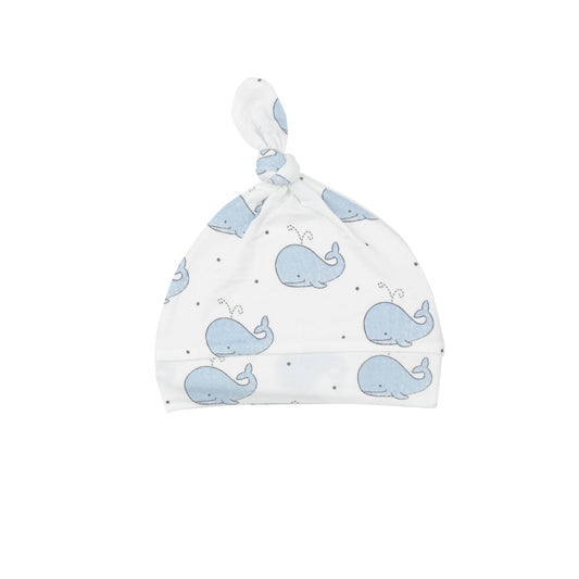 Angel Dear Knotted Hat - Blue Bubbly Whale