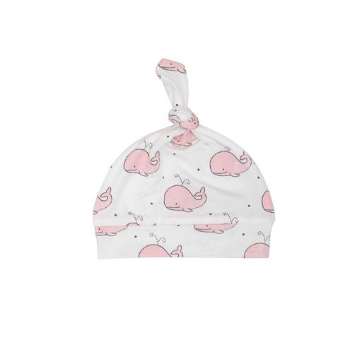 Angel Dear Knotted Hat - Pink Bubbly Whale
