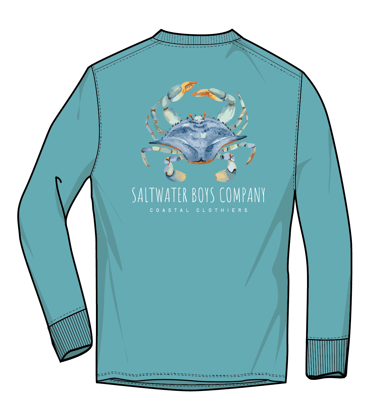 Saltwater Boys LS Graphic Tee - Crab