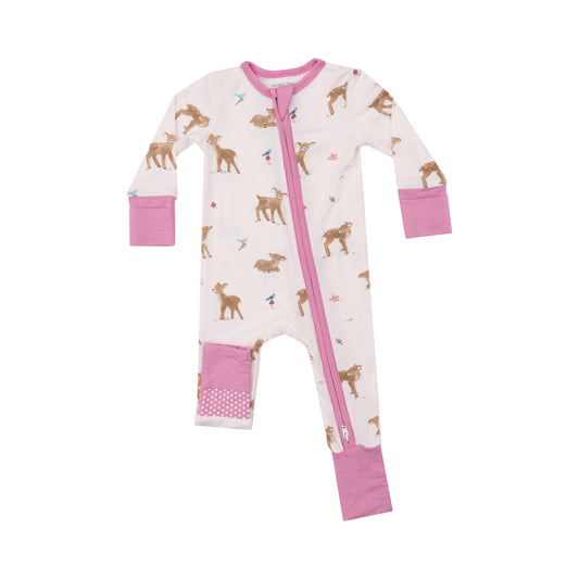 Angel Dear Soft Deer Zipper Romper