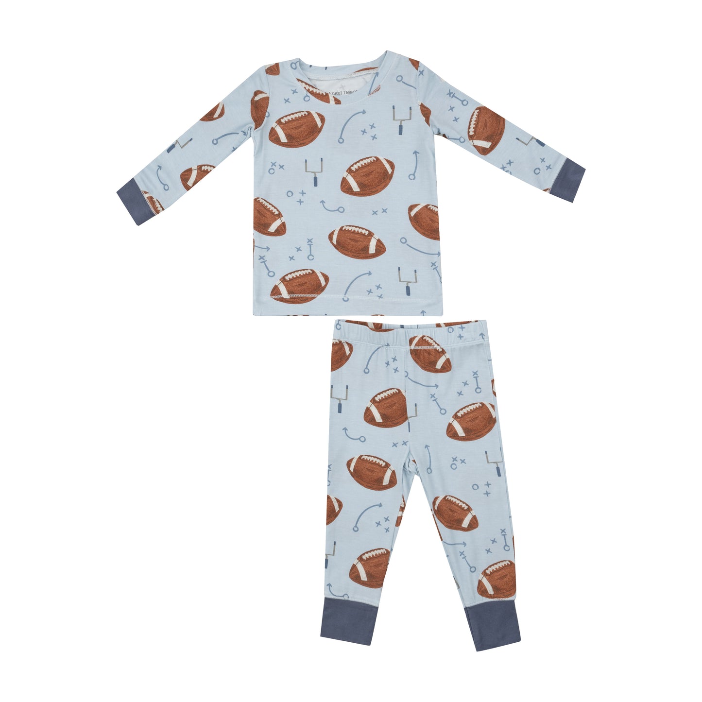 Angel Dear Footballs Blue L/S Pajamas