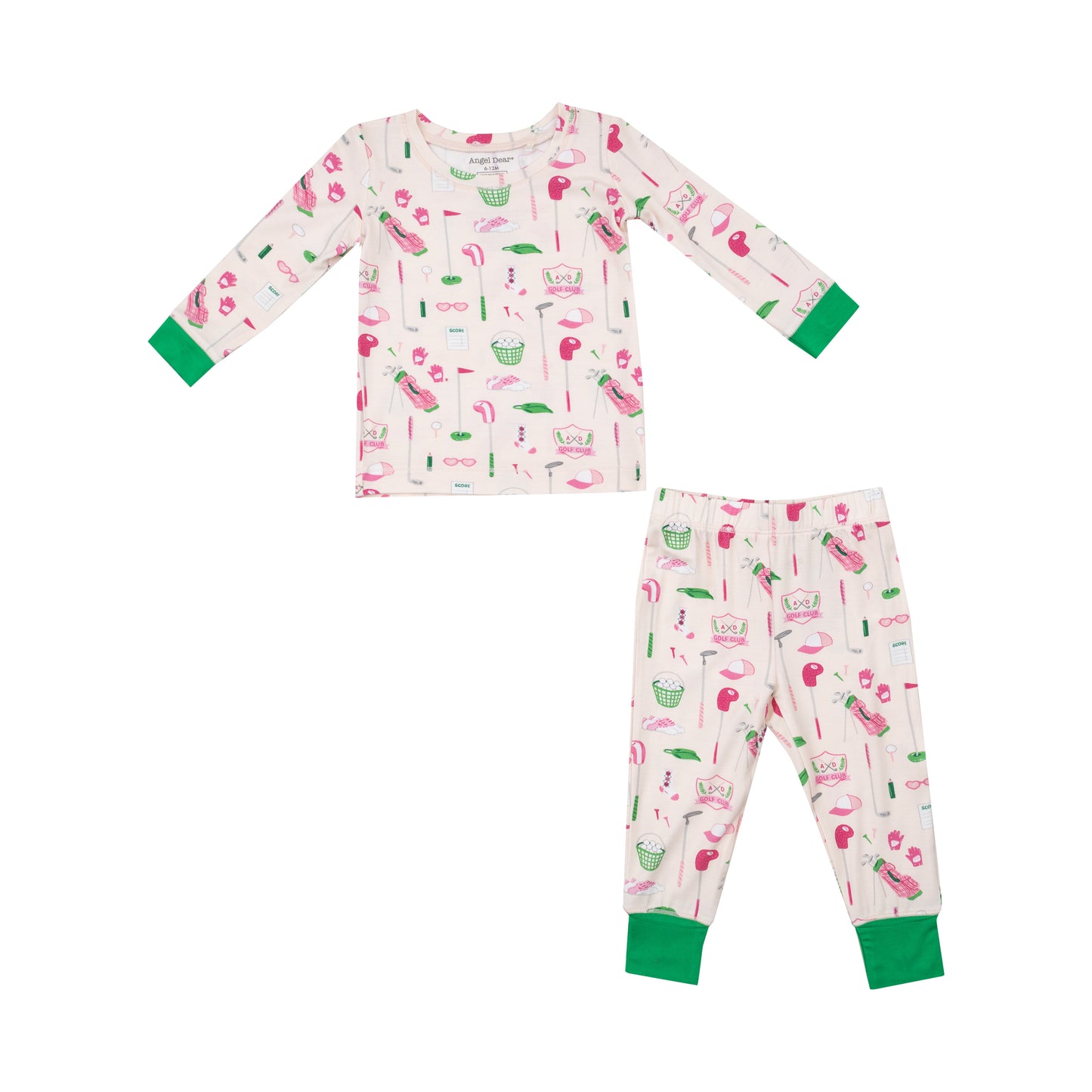 Angel Dear Golf Club Pink L/S Pajamas