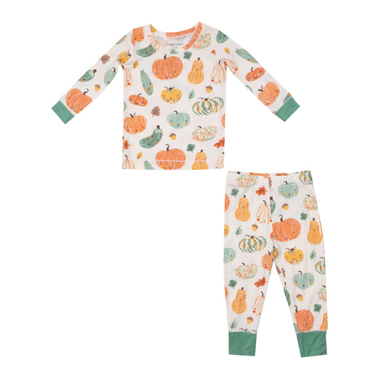 Angel Dear Crayon Pumpkins L/S Pajamas