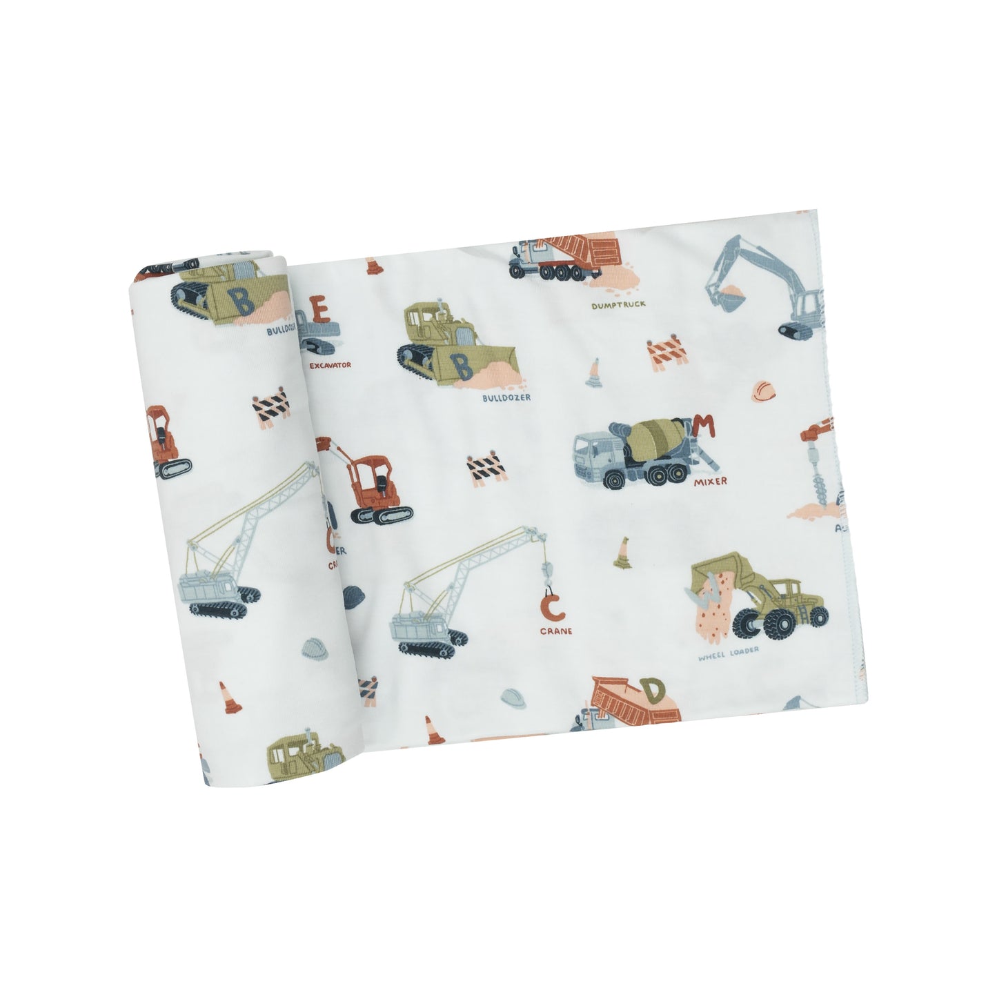 Angel Dear Swaddle Blanket - Construction Alphabet