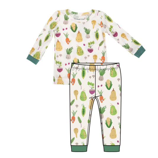 Angel Dear Baby Vegetables L/S Pajamas