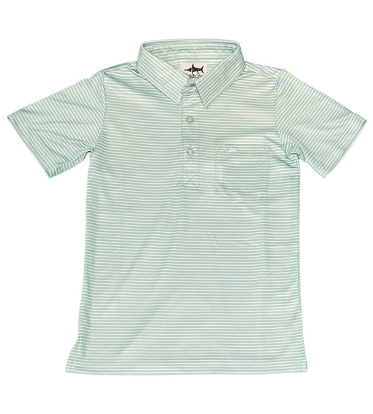 Saltwater Boys Inshore Performance Stripe Polo