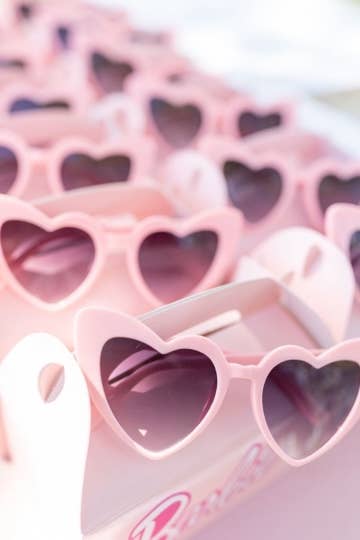 Space 46 Wholesale - Barbie Style Matte Pink Heart Sunglasses