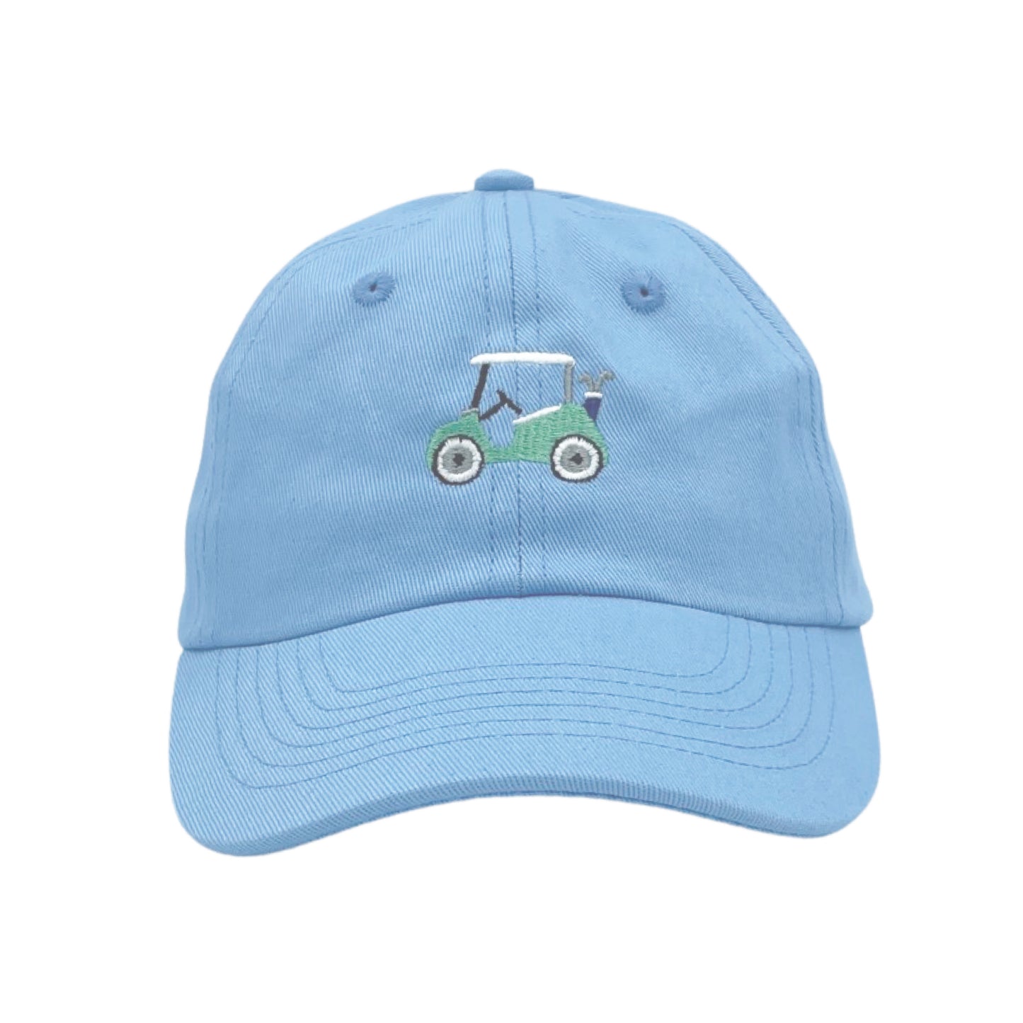 Bits & Bows White Golfcart Bow Baseball Hat