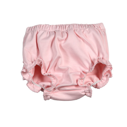 Baby Loren Monogram Pink Pima Diaper Cover
