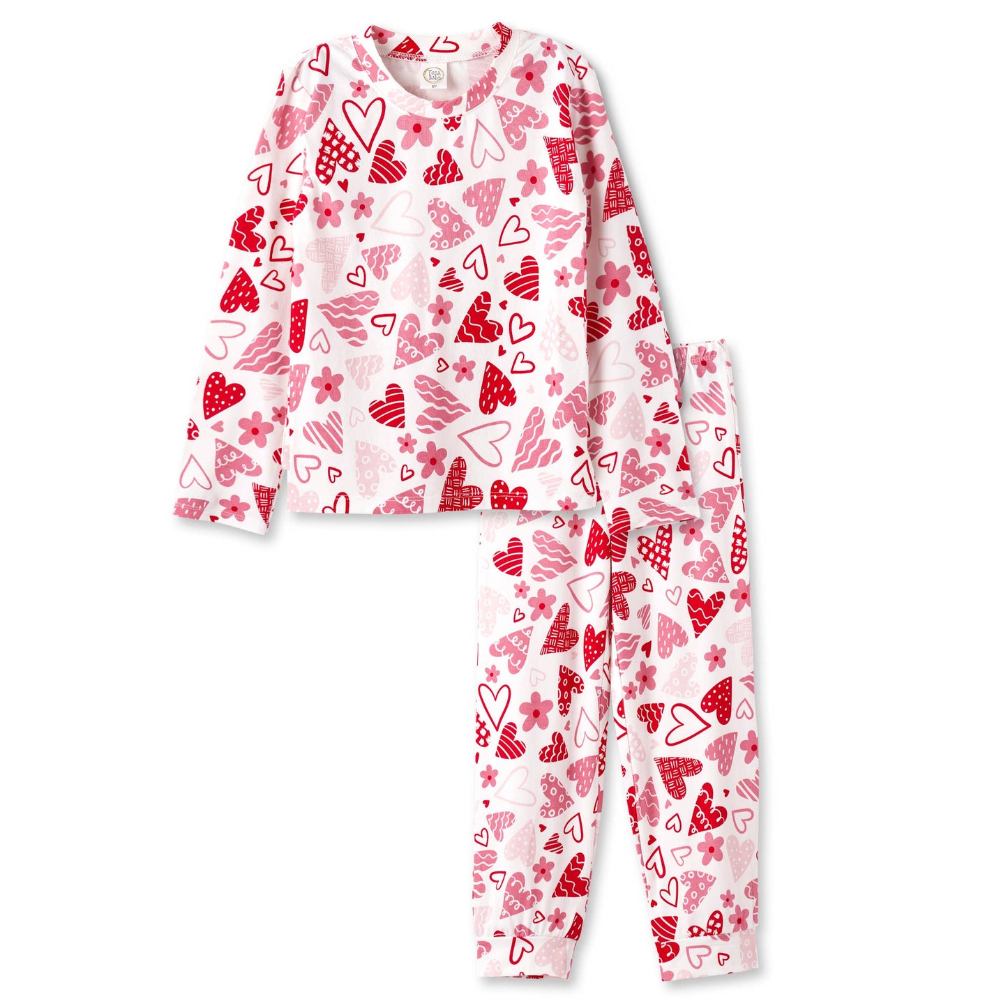 Tesa Babe Confetti Hearts Kid's Pajama Set