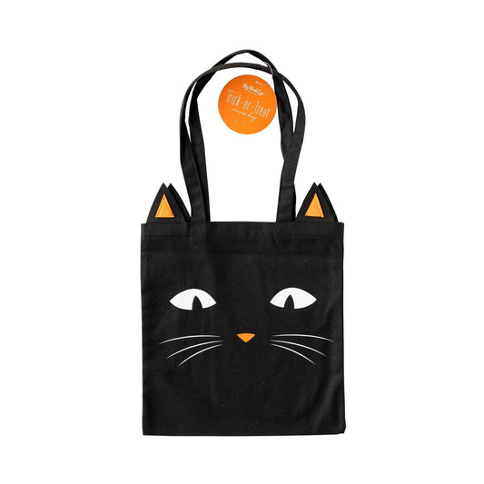 My Mind’s Eye - Black Cat Canvas Trick or Treat Bag